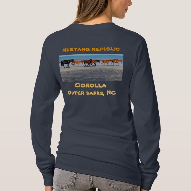 T-shirt Les chevaux sauvages de la corolle (Dos)