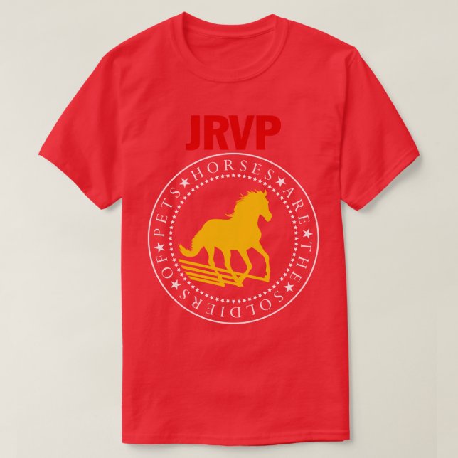 T-shirt Les chevaux sont des soldats (Design devant)