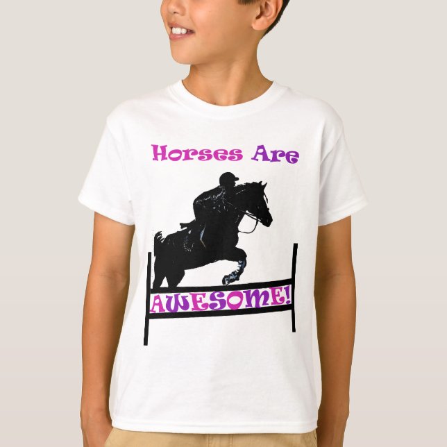 T-shirt Les chevaux sont impressionnants (Devant)