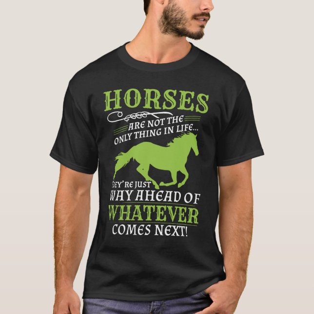 T-shirt Les chevaux sont manière en avant (Devant)