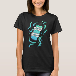 T-shirt Les cheveux de sirène ne se soucient pas de teintu