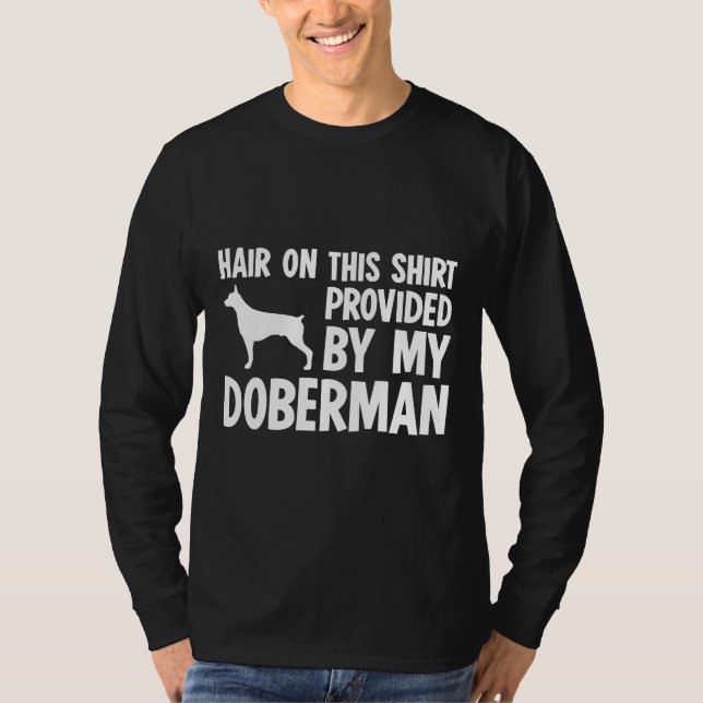 T-shirt Les Cheveux Sur Ce Fourni Par Mon Doberman (Devant)