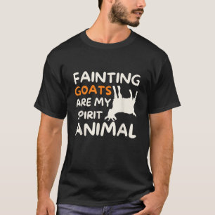 T-shirt Les chèvres qui s'évanouissent sont mon animal spi