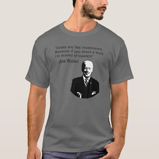 T-shirt Les Chèvres Sont Comme Des Champignons Parce Que S (Devant)