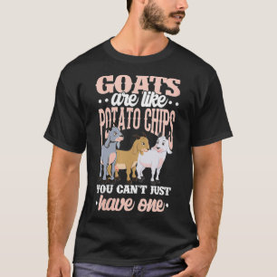 T-shirt Les Chèvres Sont Comme Des Chips De Pomme De Terre