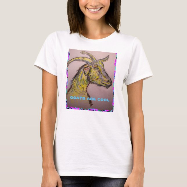 T-shirt les chèvres sont fraîches (Devant)