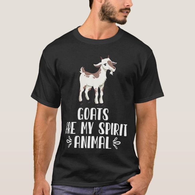 T-shirt Les chèvres sont mon esprit animal (Devant)