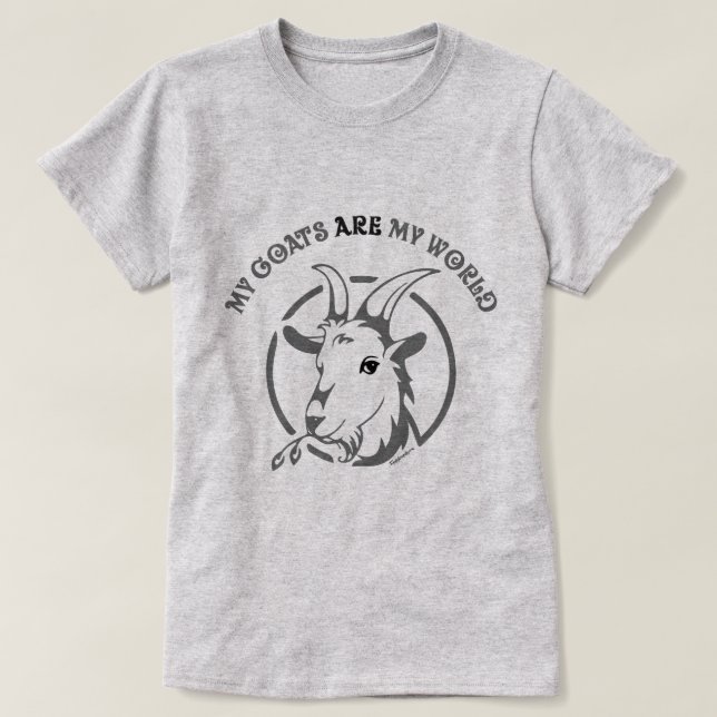 T-shirt LES CHÈVRES SONT MON MONDE | par TotallyGoatally™ (Design devant)