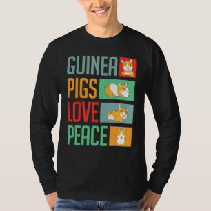 T-shirt Les Chiens de Guinée aiment la paix Cochon de Guin