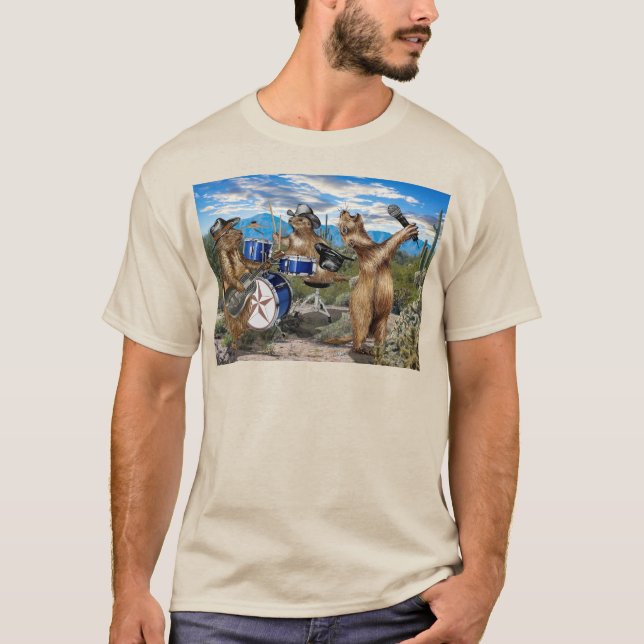 T-shirt Les Chiens Des Prairies Vivent ! (Devant)