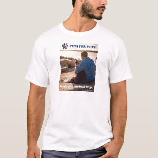 T-shirt Les chiens donnent les meilleures étreintes