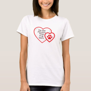 T-shirt les chiens laissent des empreintes de pattes dans