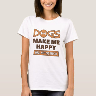 T-shirt Les chiens me rendent heureux
