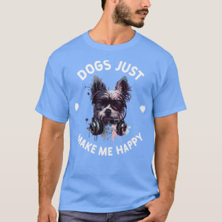 T-shirt Les Chiens Me Rendent Heureux