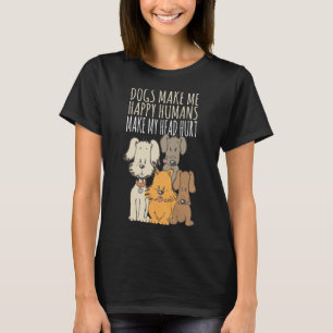 T-shirt Les chiens me rendent heureux les chiens