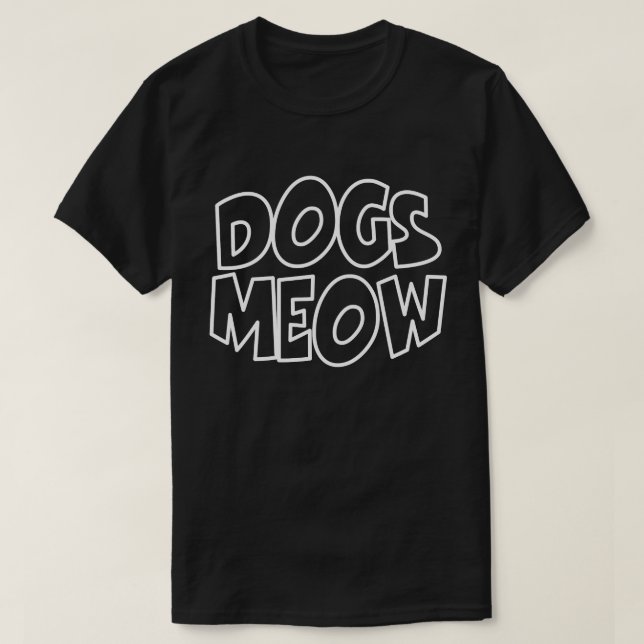 T-shirt Les chiens miaulent (Design devant)