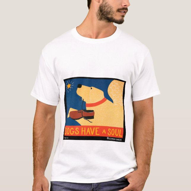 T-shirt Les chiens ont une âme - Stephen Huneck (Devant)