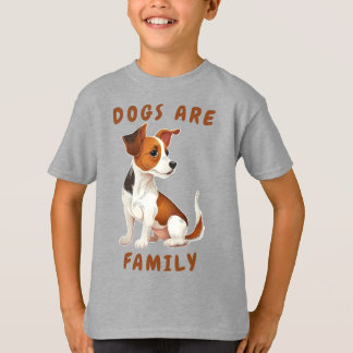 T-shirt Les Chiens Sont Des Familles