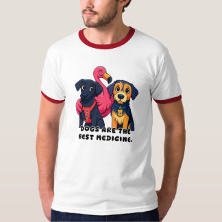 T-SHIRT LES CHIENS SONT LE MEILLEUR MÉDICAMENT