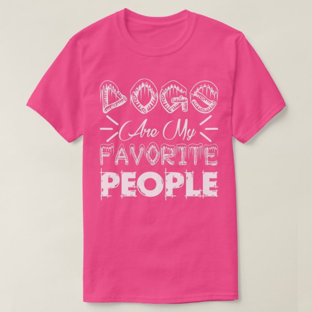 T-shirt les chiens sont mes amoureux de les chiens préféré (Design devant)