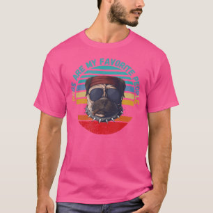 T-shirt Les Chiens Sont Mes Gens Favoris Mignonne Chien Av
