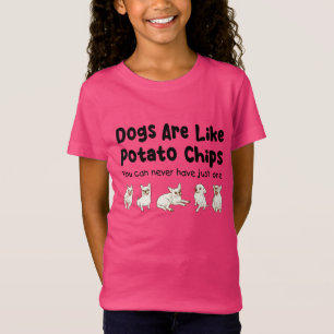 T-Shirt Les Chihuahua Sont Comme Des Chips De Pomme De Ter