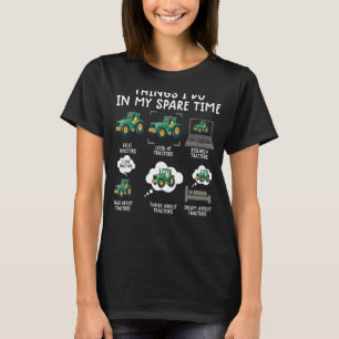 T-shirt Les Choses Agricoles Que Je Fais Tracteur Pour Enf