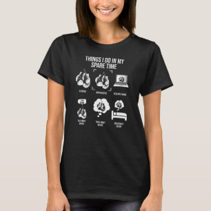 T-shirt Les Choses Que Je Fais Dans Ma Boxe De Temps De Re