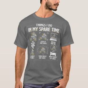 T-shirt Les Choses Que Je Fais Dans Mon Cool De Temps De R