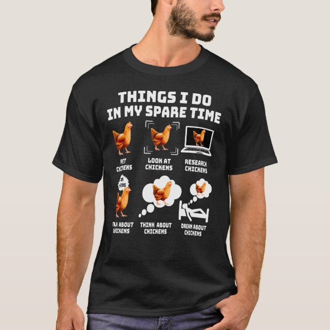 T-shirt Les Choses Que Je Fais Dans Mon Épargne (Devant)