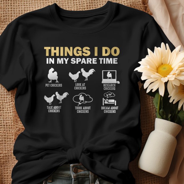 T-shirt Les Choses Que Je Fais Dans Mon Épargne (Créateur téléchargé)