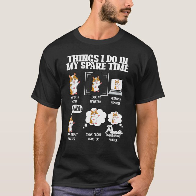 T-shirt Les Choses Que Je Fais Dans Mon Graphique De Pot D (Devant)
