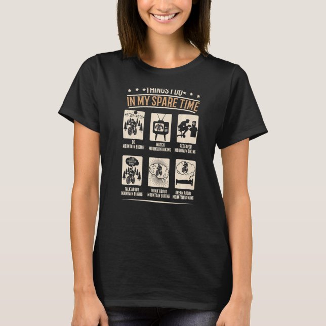 T-shirt Les Choses Que Je Fais Dans Mon Temps De Rechange  (Devant)