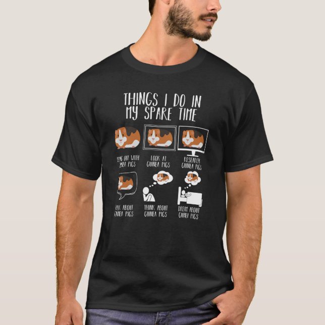 T-shirt Les Choses Que Je Fais Dans Mon Temps De Secours G (Devant)