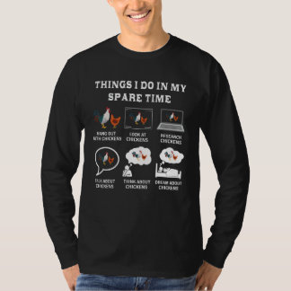 T-shirt Les Choses Que Je Fais Dans Mon Temps De Secours P