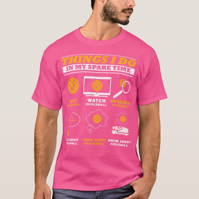 T-shirt Les Choses Que Je Fais Dans Mon Temps De Secours P (Devant)