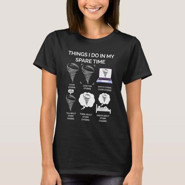 T-shirt Les Choses Que Je Fais Dans Mon Temps De Secours T (Devant)
