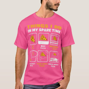 T-shirt Les Choses Que Je Fais Dans Mon Temps Libre Manger
