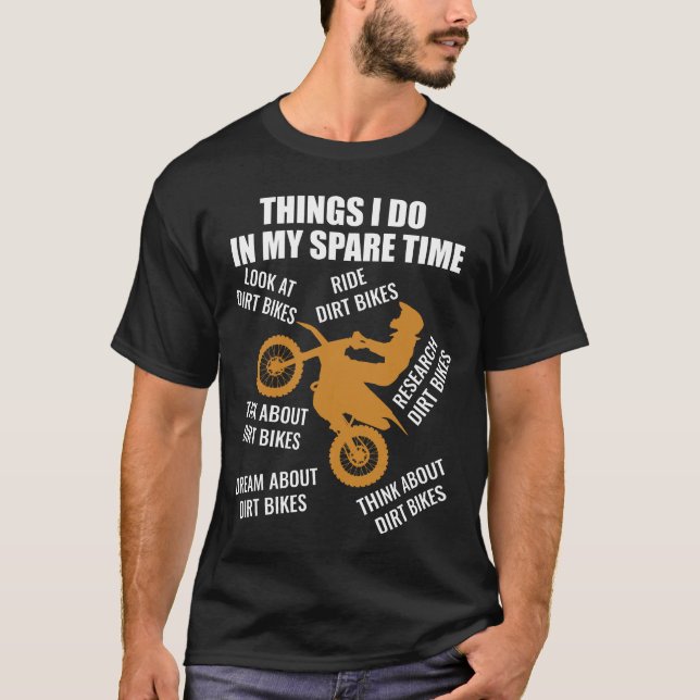 T-shirt Les Choses Que Je Fais Dans Mon Vélo De Détente De (Devant)
