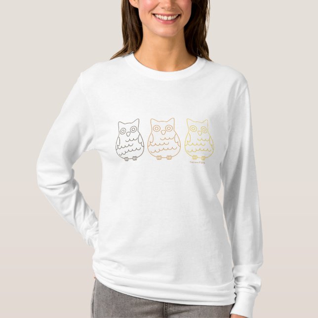 T-shirt Les Chouettes des clubs de livres (Devant)