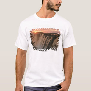 T-shirt Les chutes Victoria avec le soleil sur l'horizon,