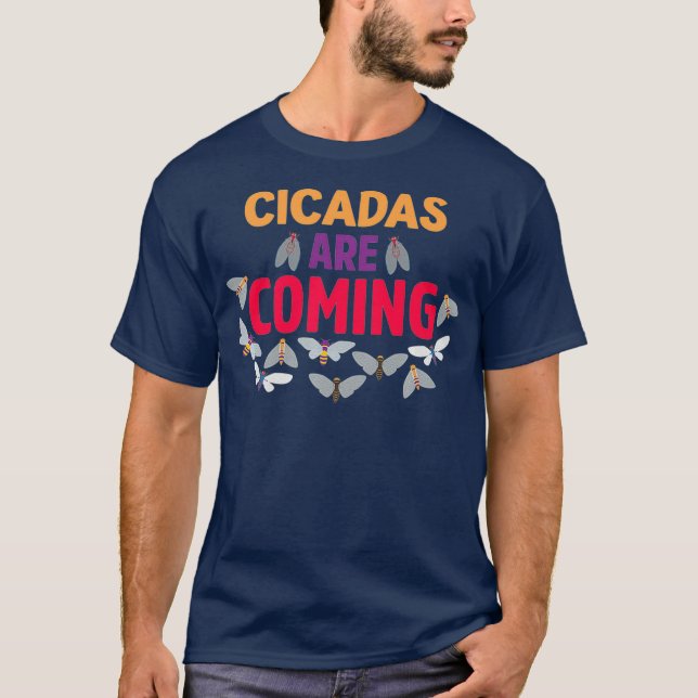 T-shirt Les cicadas arrivent l'essaim Brood X 2021 usa Ins (Devant)