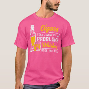 T-shirt Les cigares résolvent la plupart de mes problèmes,