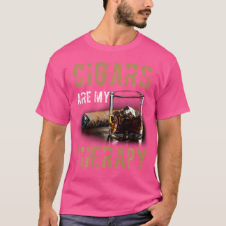 T-shirt Les Cigares sont mes Cigares Thérapeutiques pour l