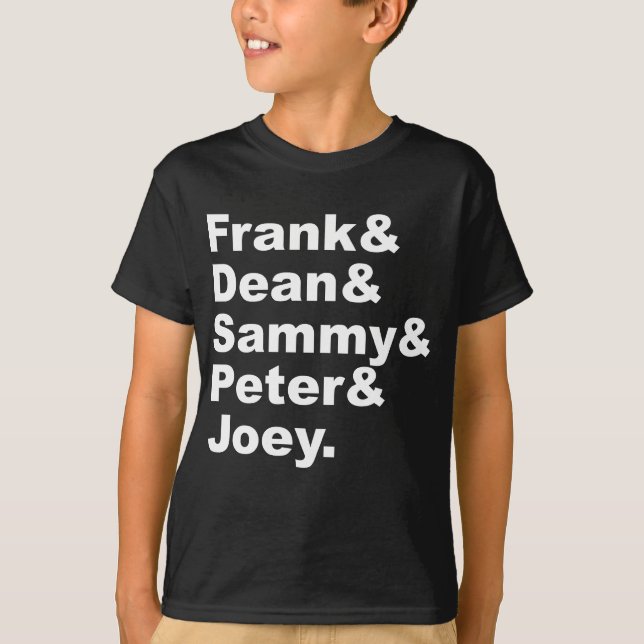 T-shirt Les cinq rats | Frank Dean Sammy Joey & Peter (Devant)