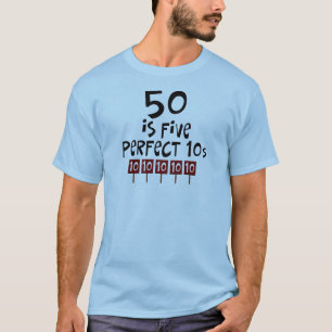 T-shirt les cinquantième cadeaux d'anniversaire, 50 est 5