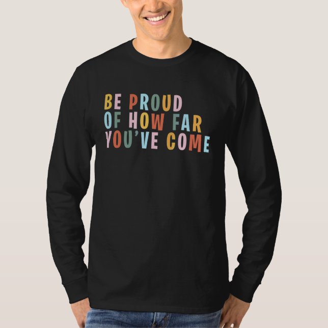 T-shirt Les Citations Positives D'Auto-Soins Sont Fières D (Devant)