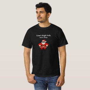T-shirt Les cloches à traîneau à forte sauve des vies moto