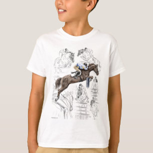 T-shirt Les clôtures des Chevaux de cavalier Montage