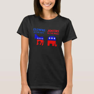 T-shirt Les Clowns À Gauche Plaisantent À La Lib De Droite